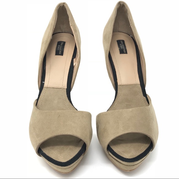 Zara Collection Pointed Platform Heels Suede - Picture 3 of 7